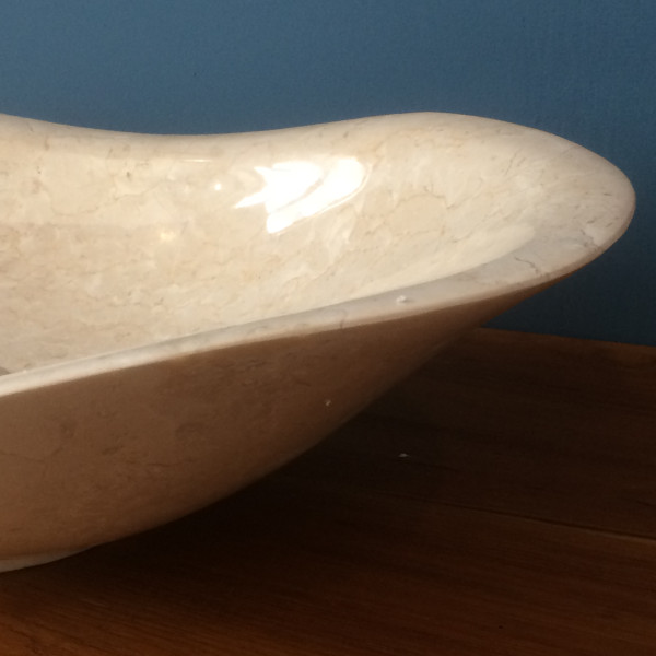 Waschbecken Wave White Marble