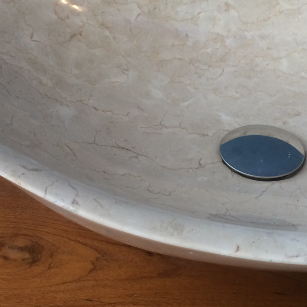 Waschbecken Wave White Marble