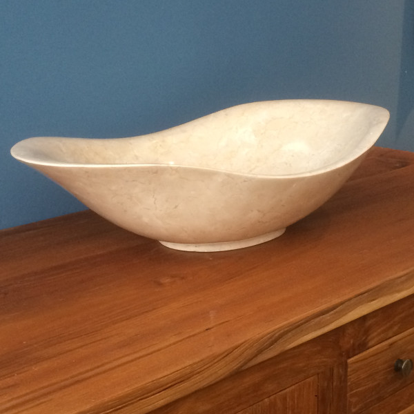 Waschbecken Wave White Marble