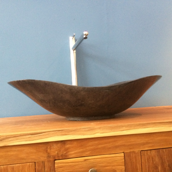 Waschbecken Wave Black Marble
