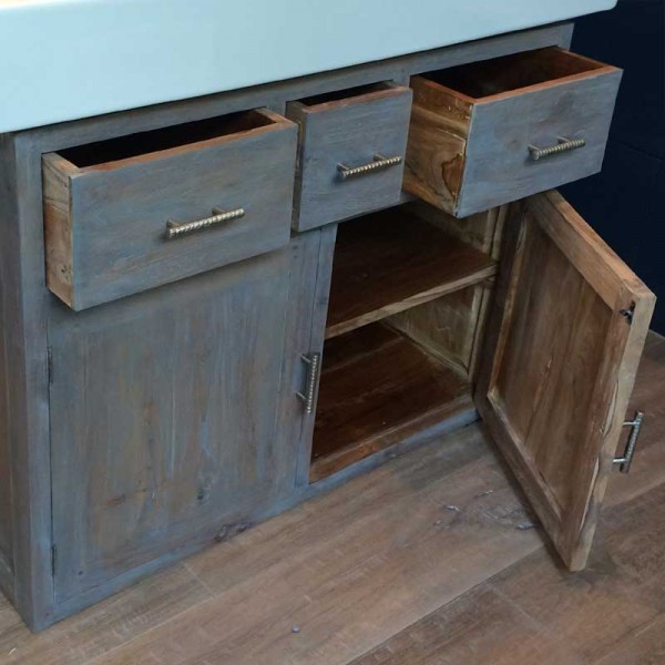 Massivholz Waschtisch Lusso Teak